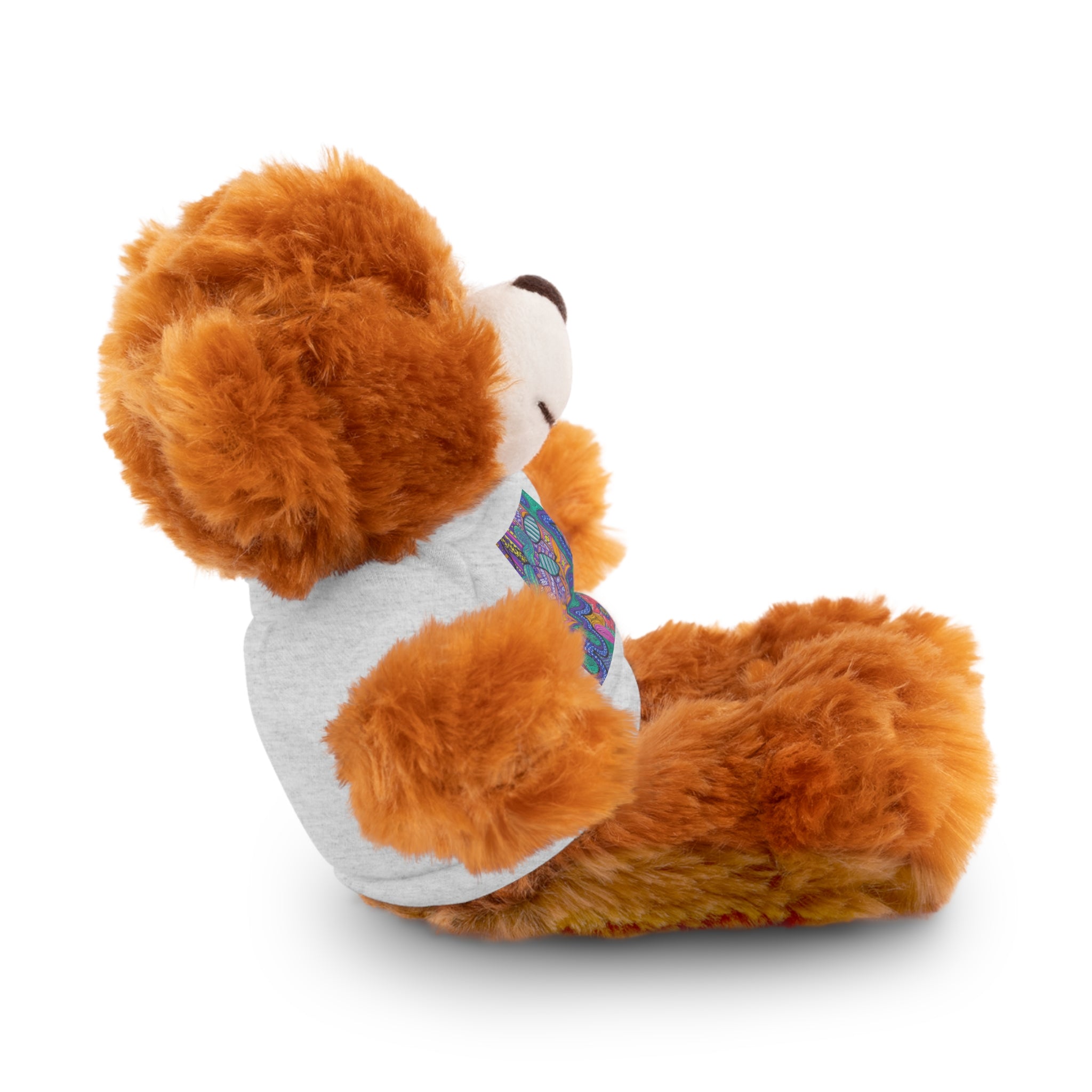Spring Easter stuffed animal with printed tee