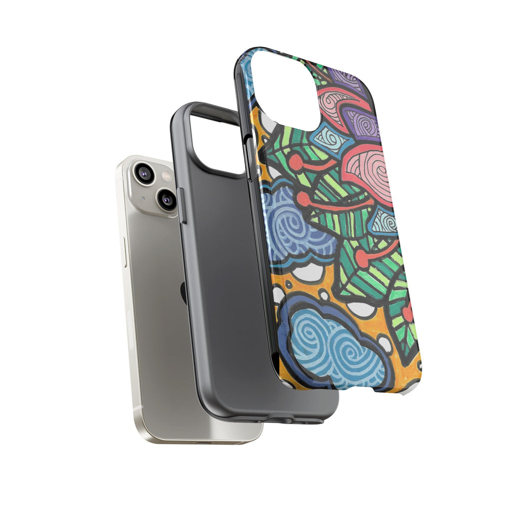 Hand drawn Floral Happy TOUGH Phone Case