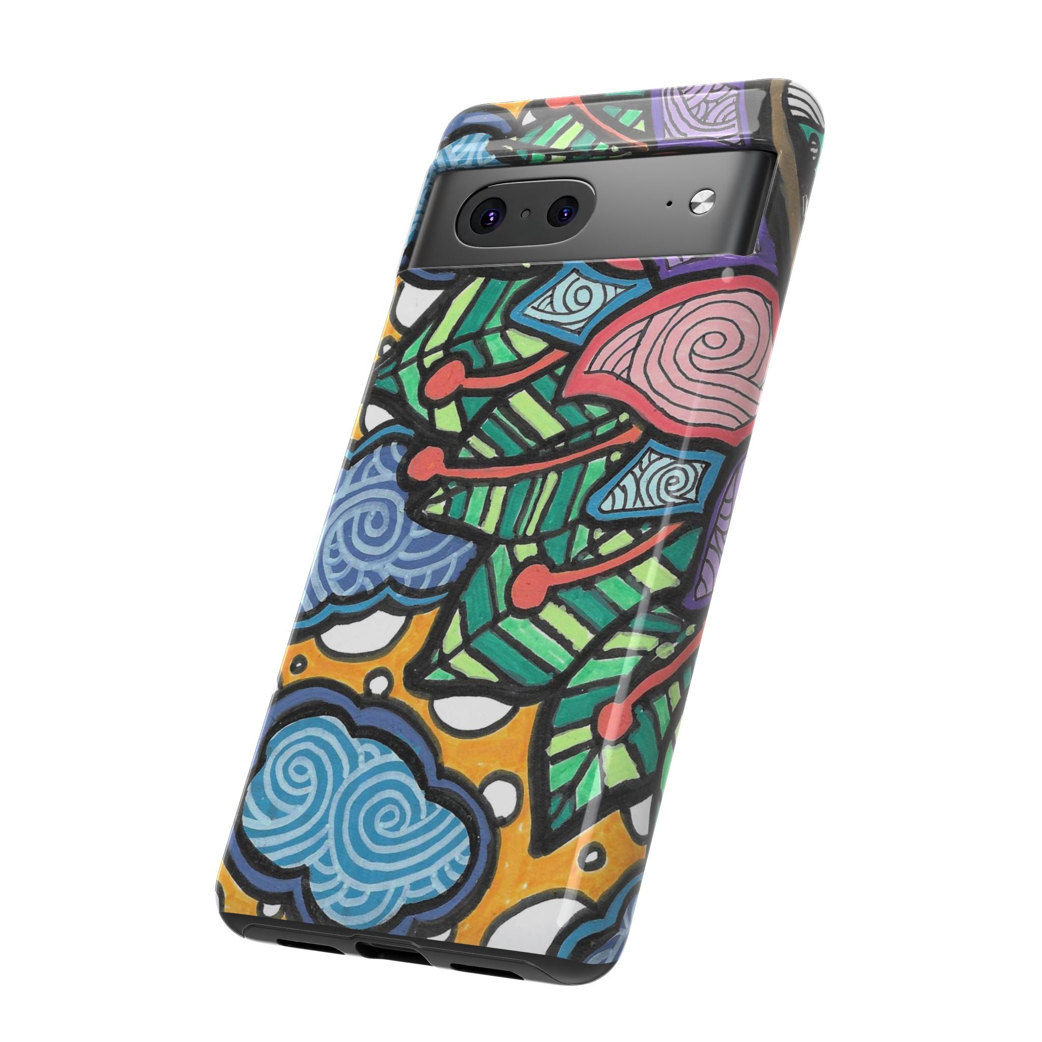 Hand drawn Floral Happy TOUGH Phone Case