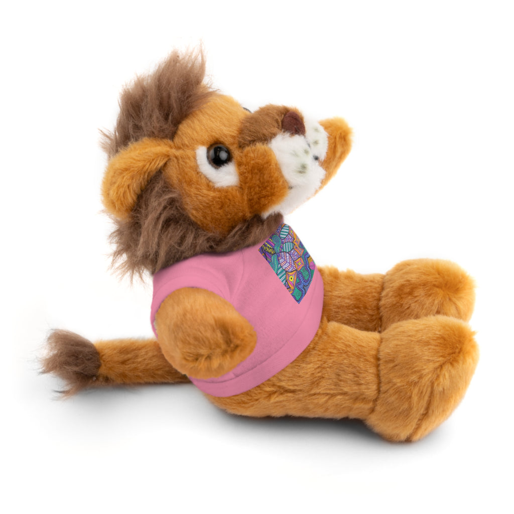 Spring Easter stuffed animal with printed tee
