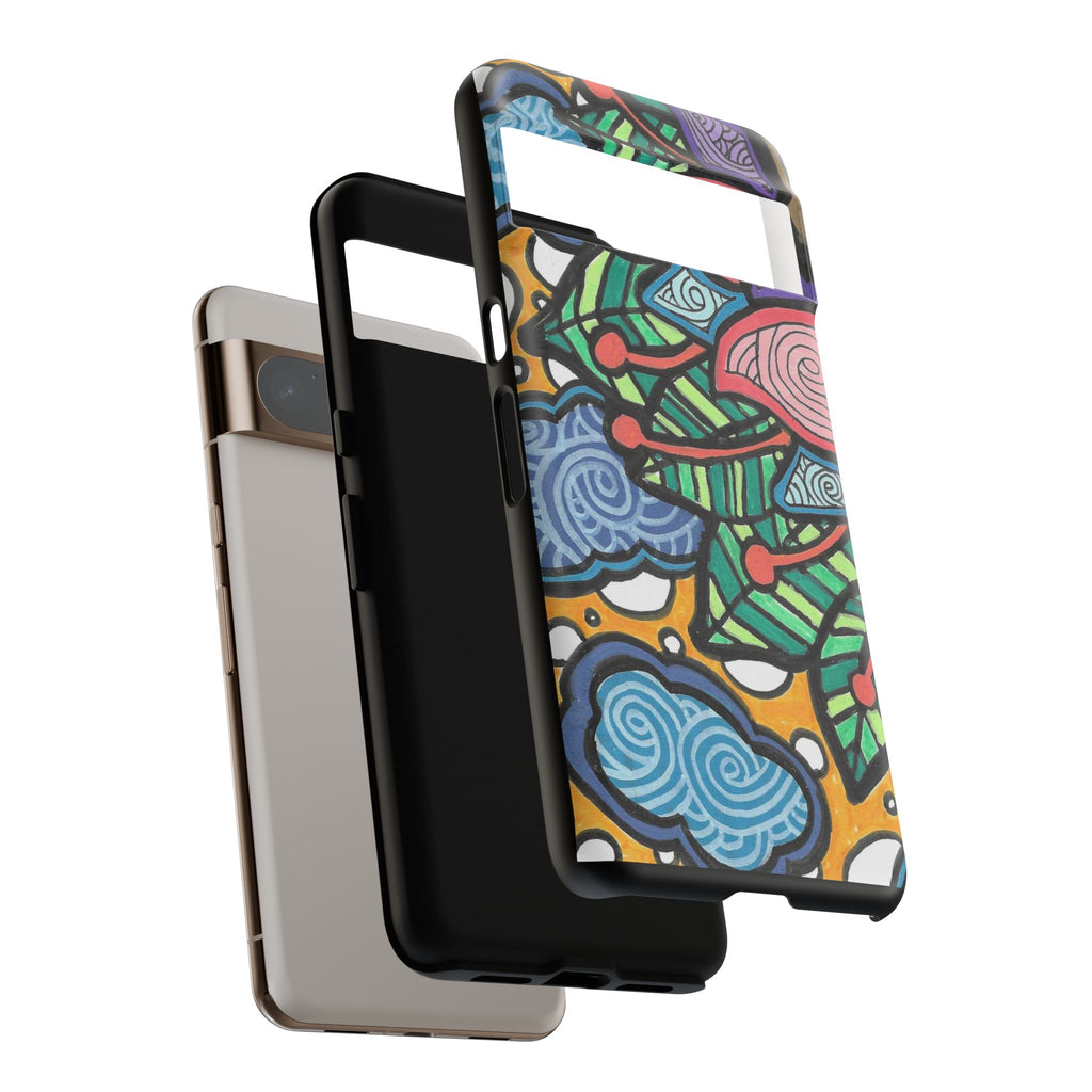 Hand drawn Floral Happy TOUGH Phone Case