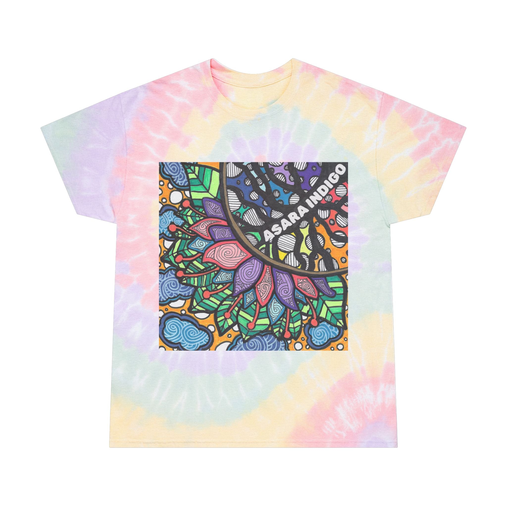 Asara Indigo Tie-Dye Spiral Tee