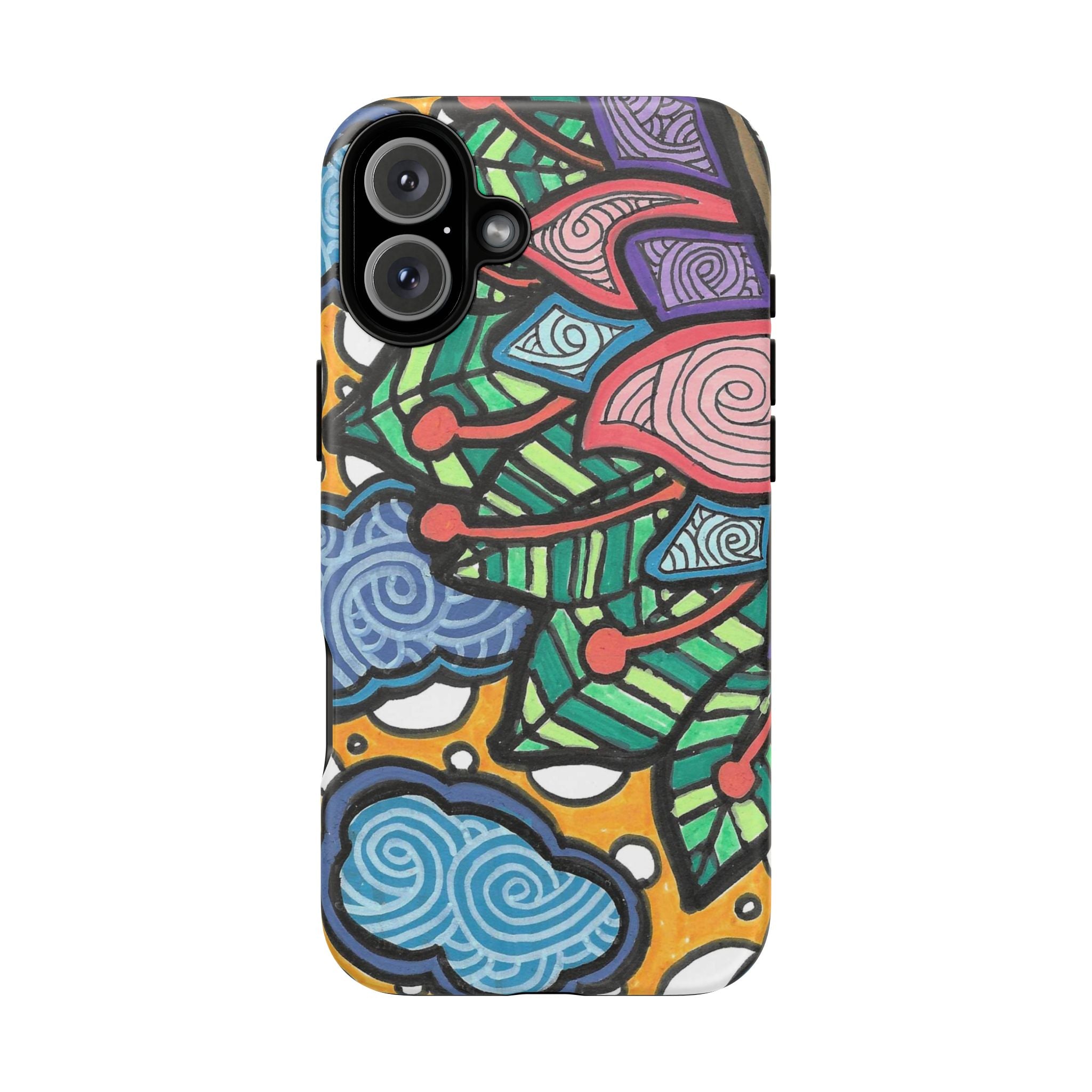 Hand drawn Floral Happy TOUGH Phone Case