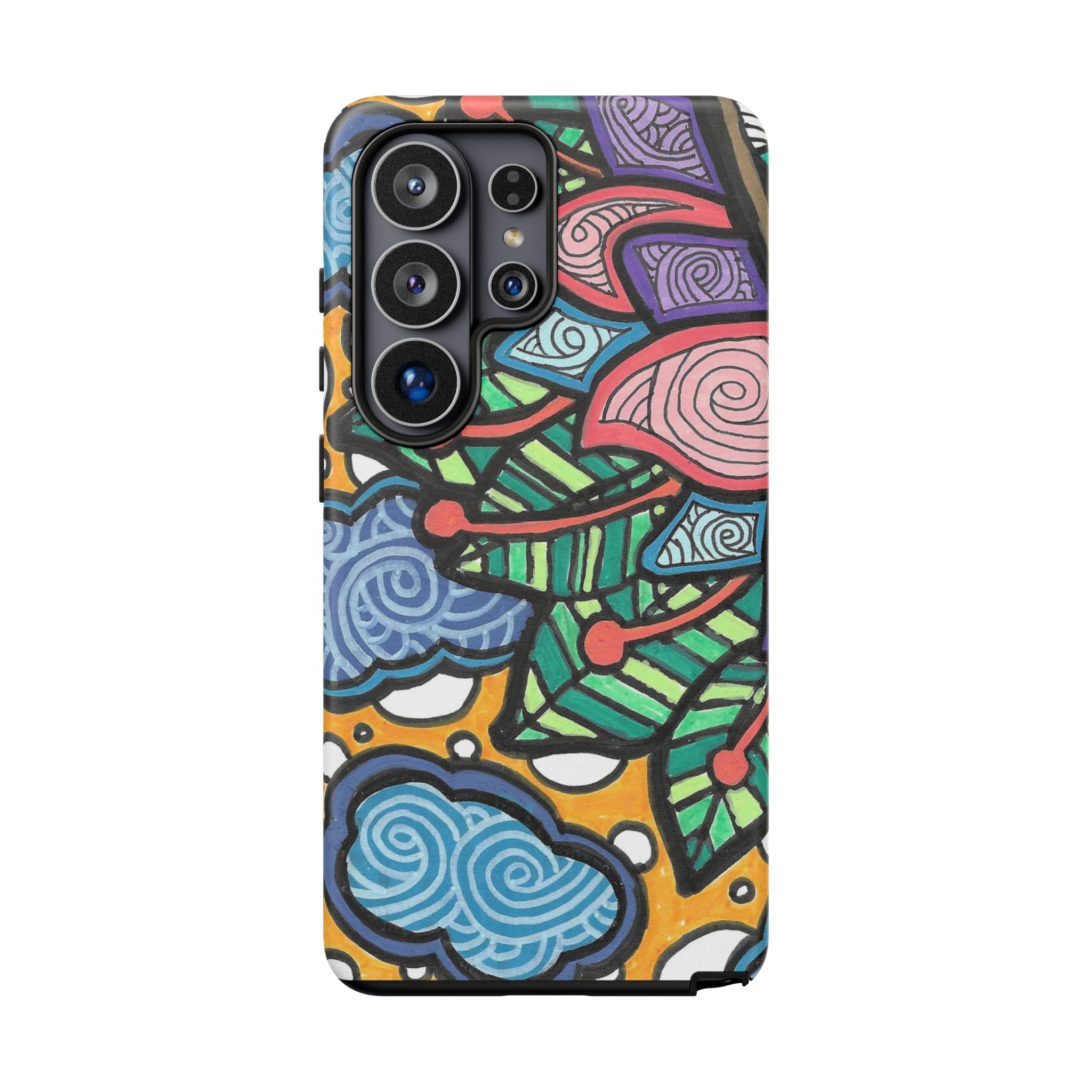 Hand drawn Floral Happy TOUGH Phone Case