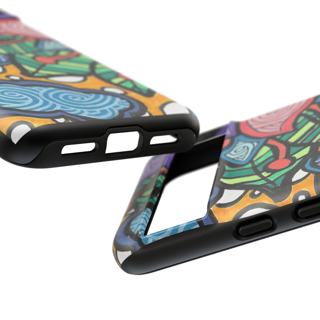 Hand drawn Floral Happy TOUGH Phone Case