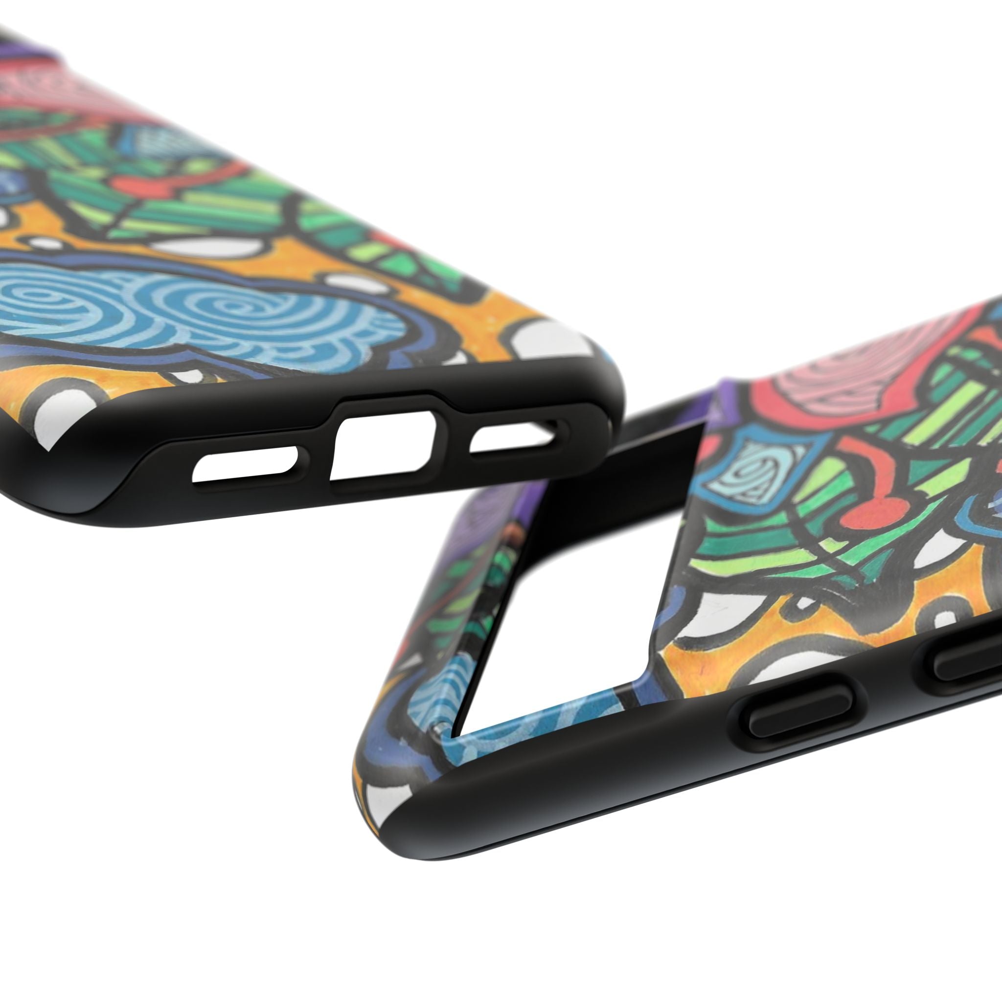 Hand drawn Floral Happy TOUGH Phone Case