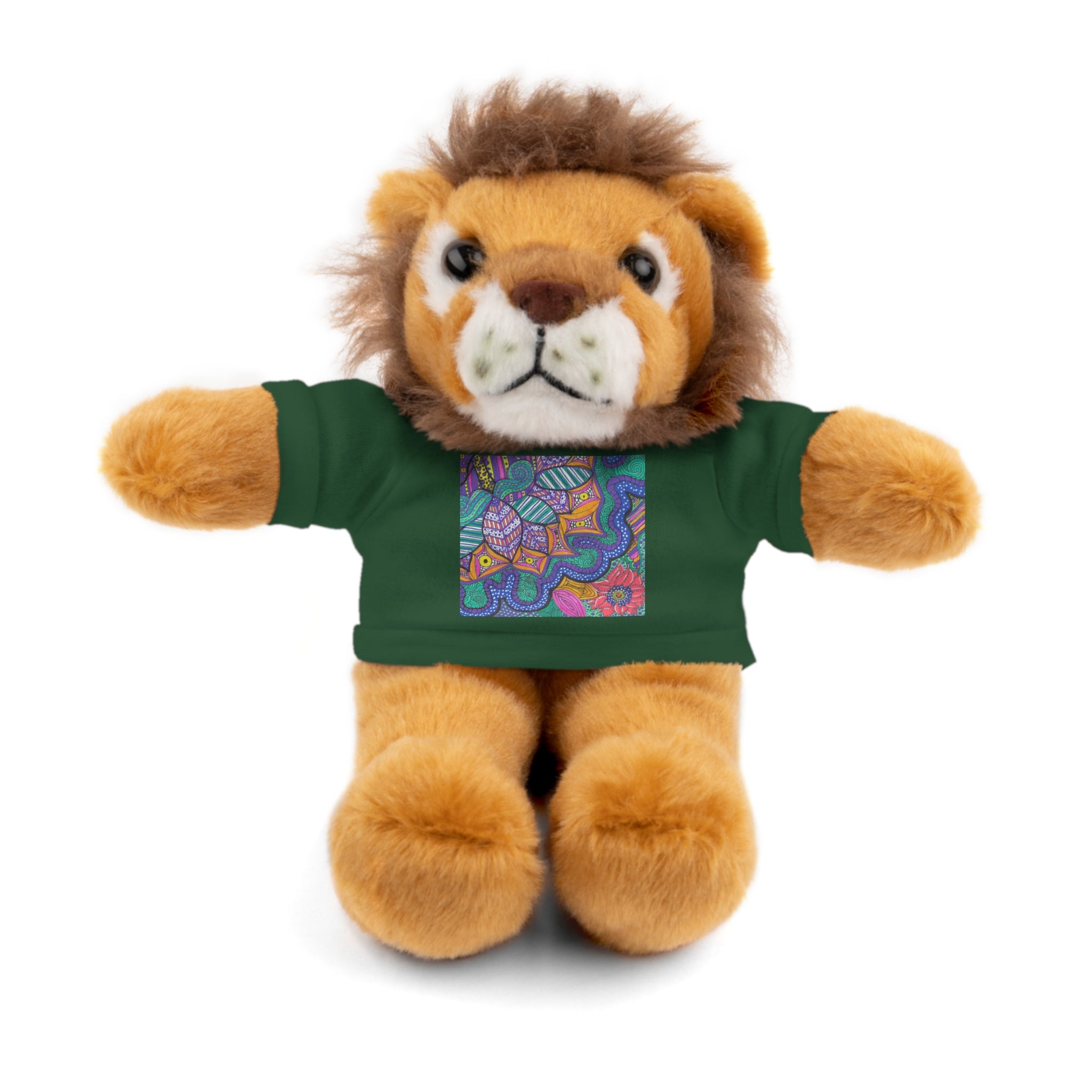 Spring Easter stuffed animal with printed tee