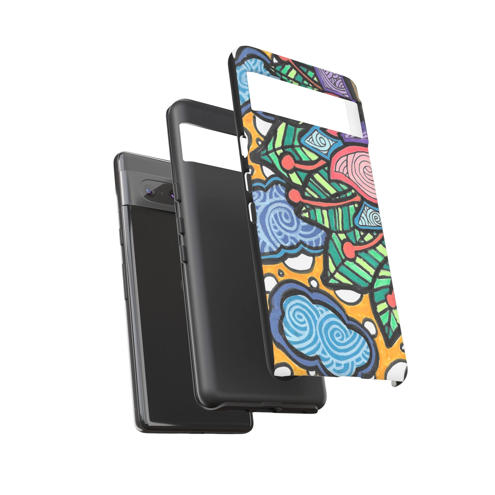 Hand drawn Floral Happy TOUGH Phone Case