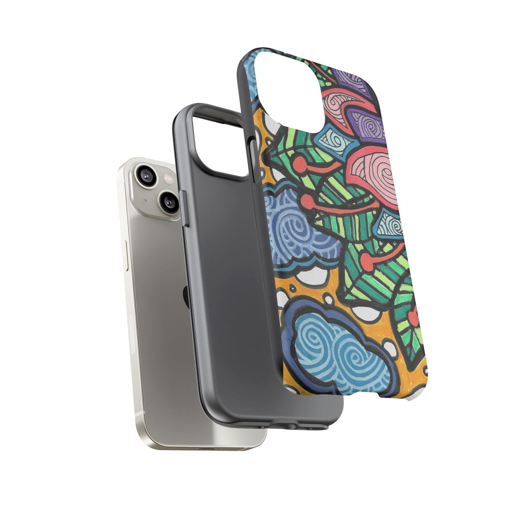 Hand drawn Floral Happy TOUGH Phone Case