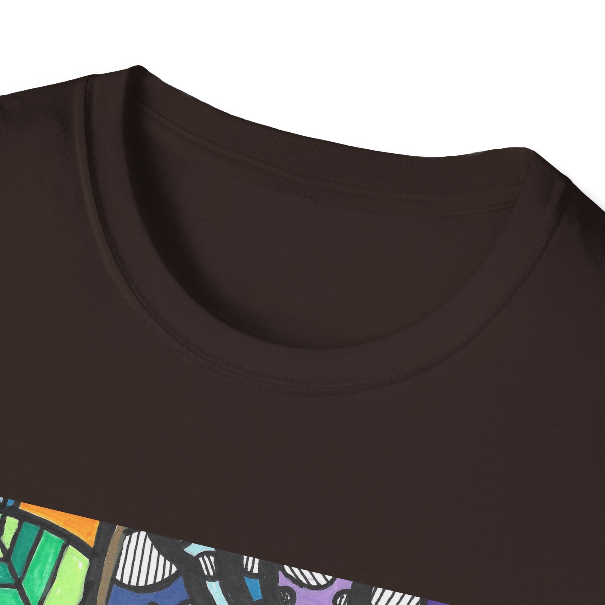 Mandala Floral Tee — Colorful Boho Graphic T-Shirt with 'Algora Indico' Design