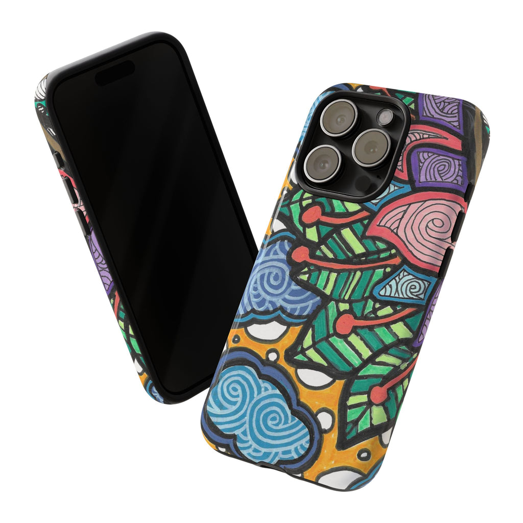 Hand drawn Floral Happy TOUGH Phone Case