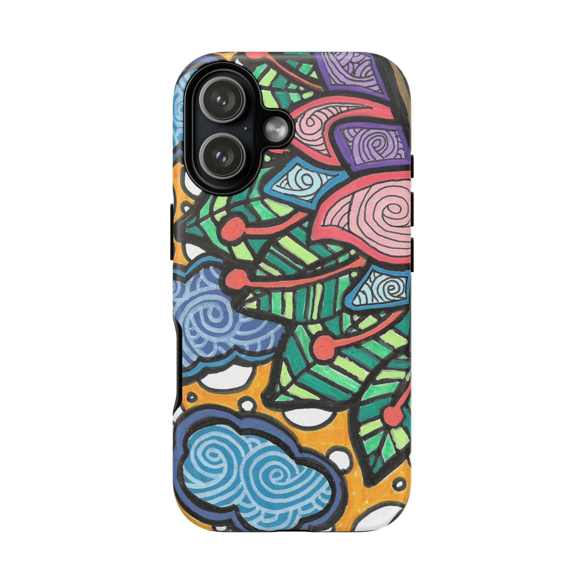 Hand drawn Floral Happy TOUGH Phone Case