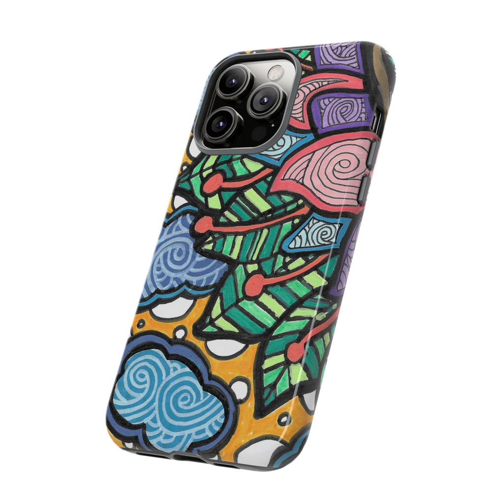 Hand drawn Floral Happy TOUGH Phone Case