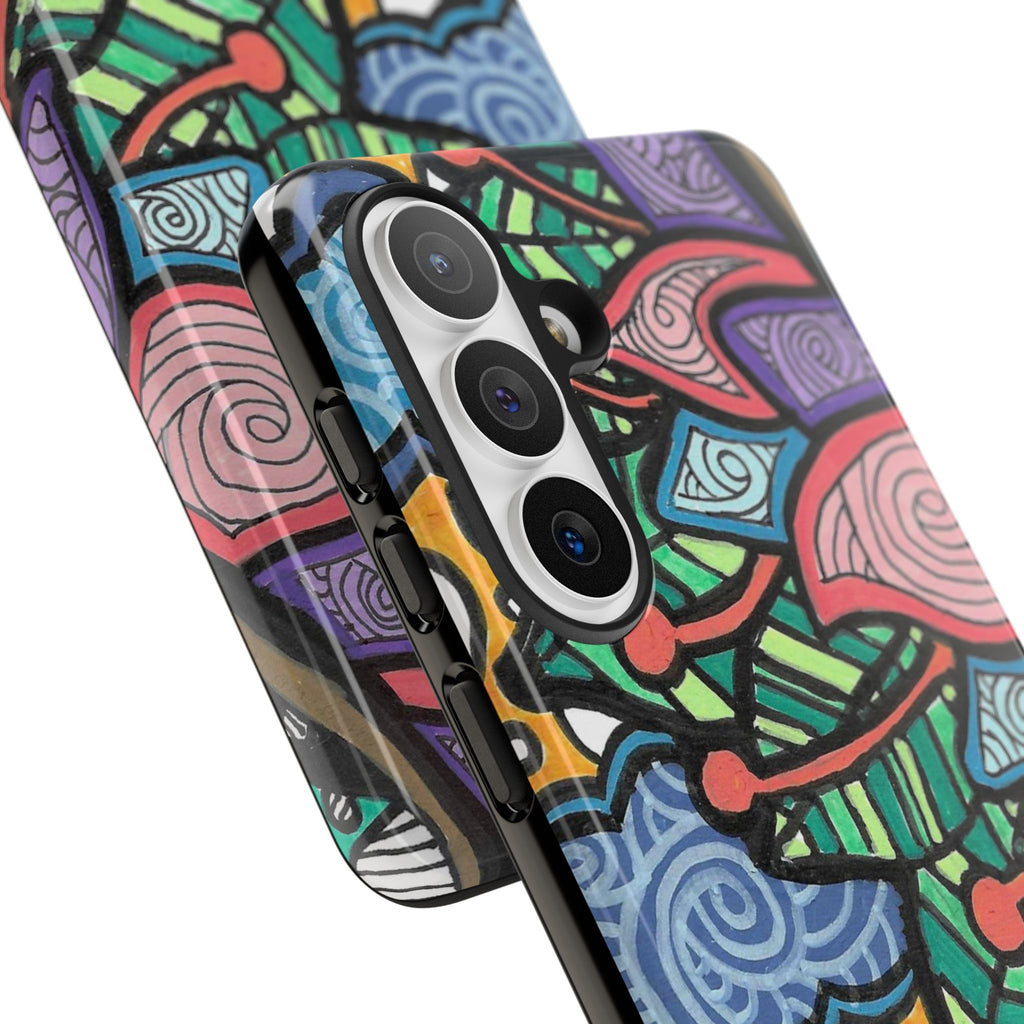 Hand drawn Floral Happy TOUGH Phone Case