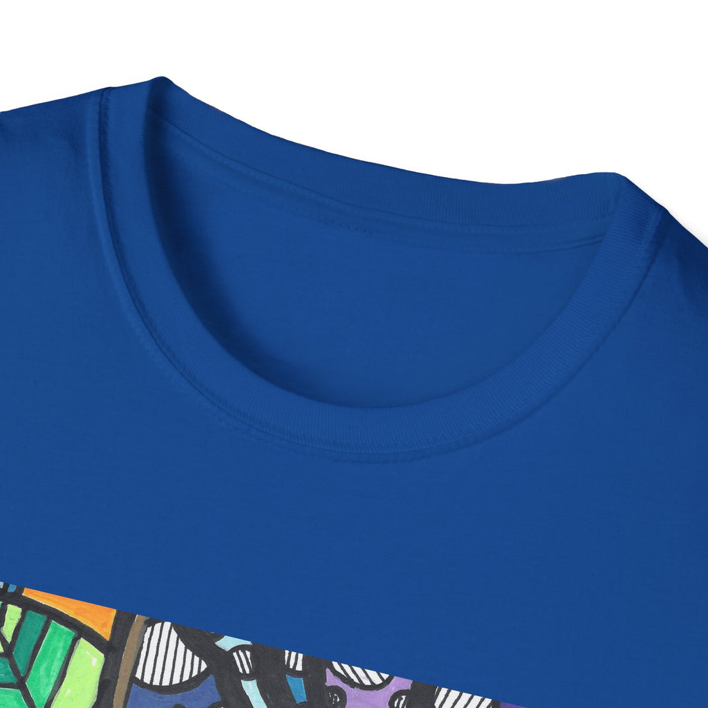 Mandala Floral Tee — Colorful Boho Graphic T-Shirt with 'Algora Indico' Design