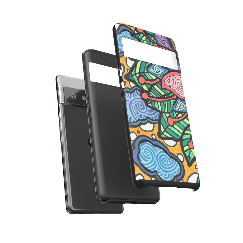 Hand drawn Floral Happy TOUGH Phone Case