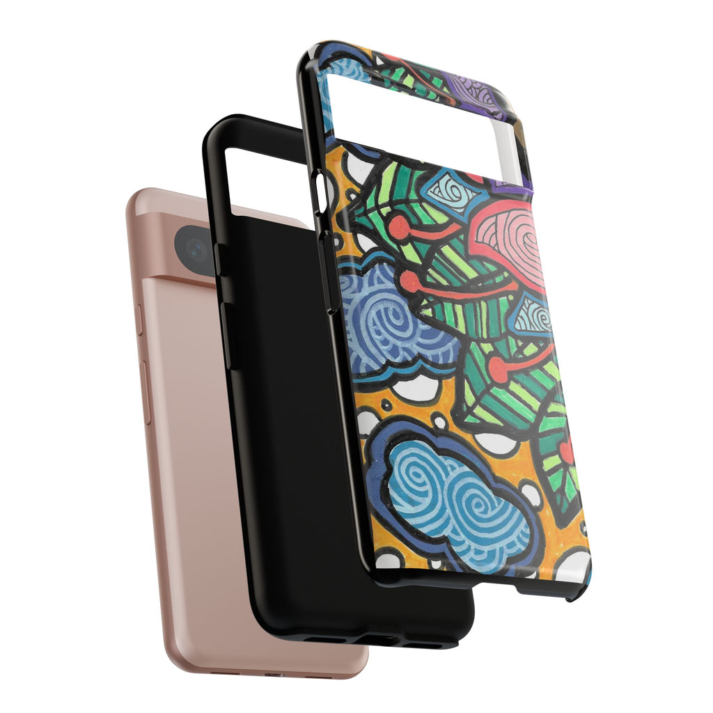 Hand drawn Floral Happy TOUGH Phone Case