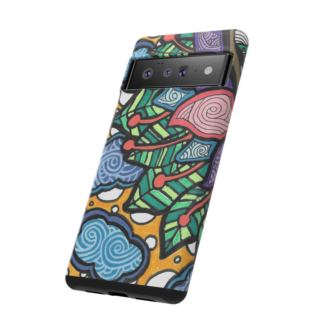 Hand drawn Floral Happy TOUGH Phone Case