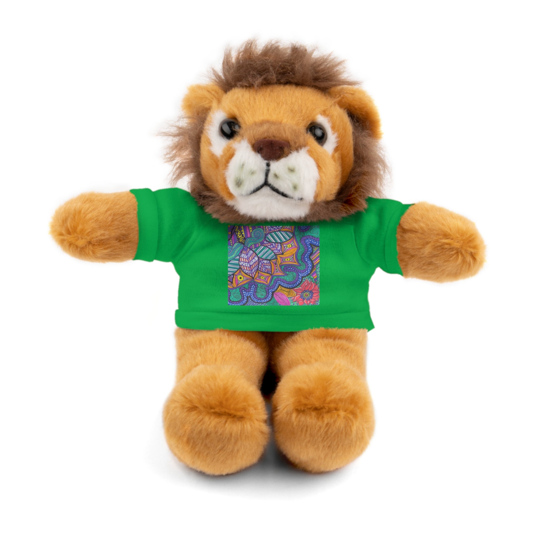 Spring Easter stuffed animal with printed tee