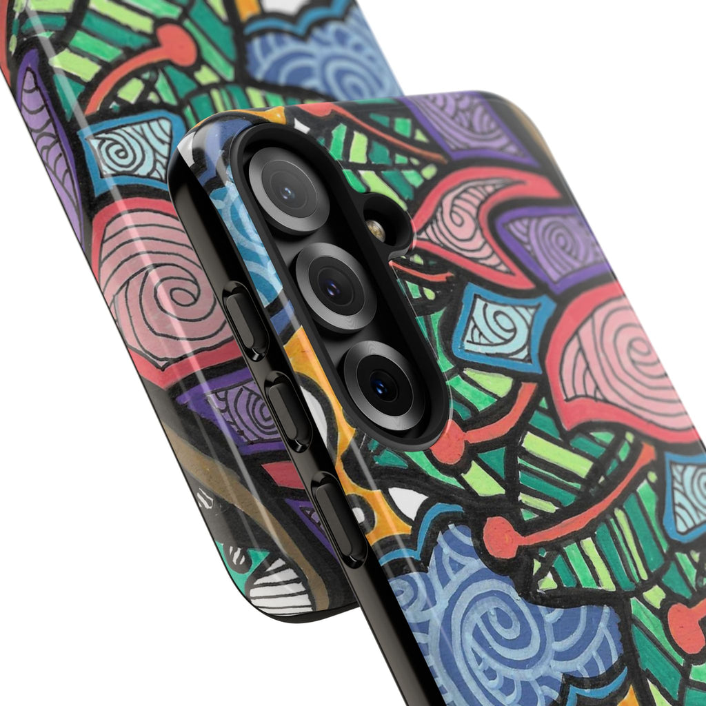 Hand drawn Floral Happy TOUGH Phone Case