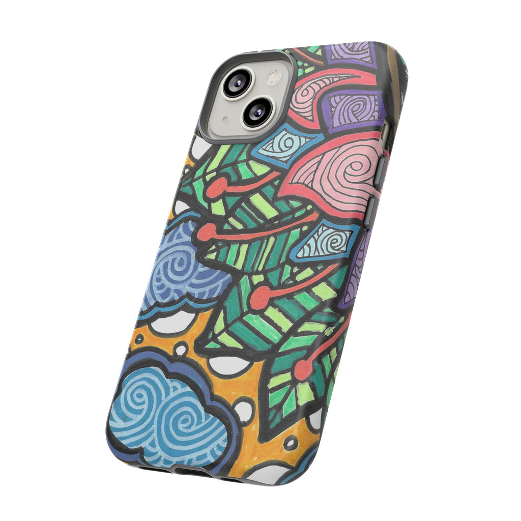 Hand drawn Floral Happy TOUGH Phone Case
