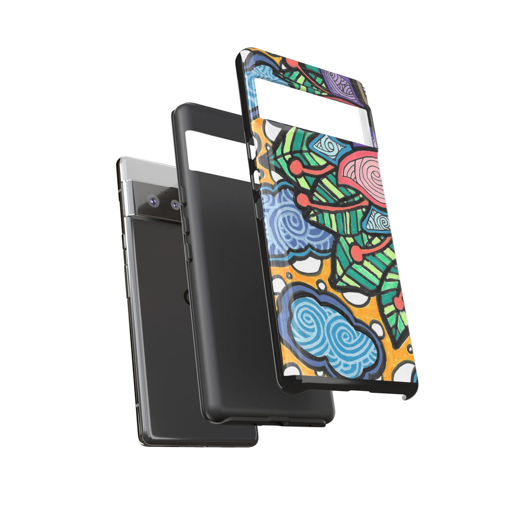 Hand drawn Floral Happy TOUGH Phone Case