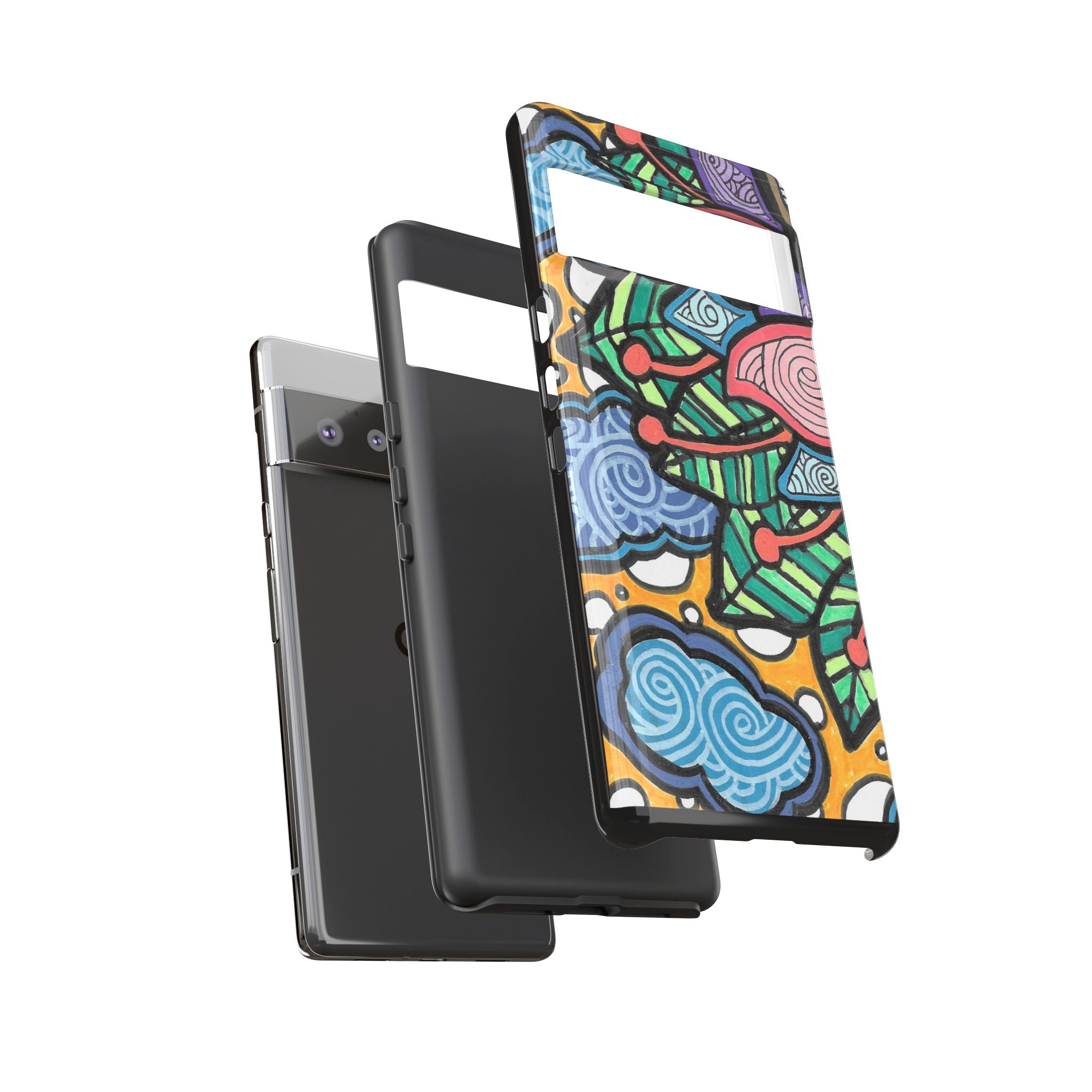 Hand drawn Floral Happy TOUGH Phone Case