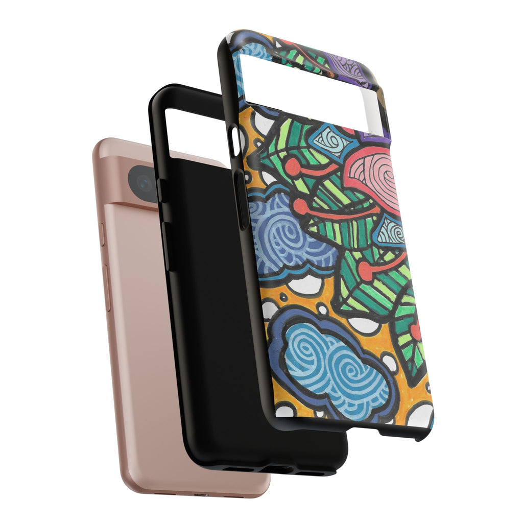 Hand drawn Floral Happy TOUGH Phone Case