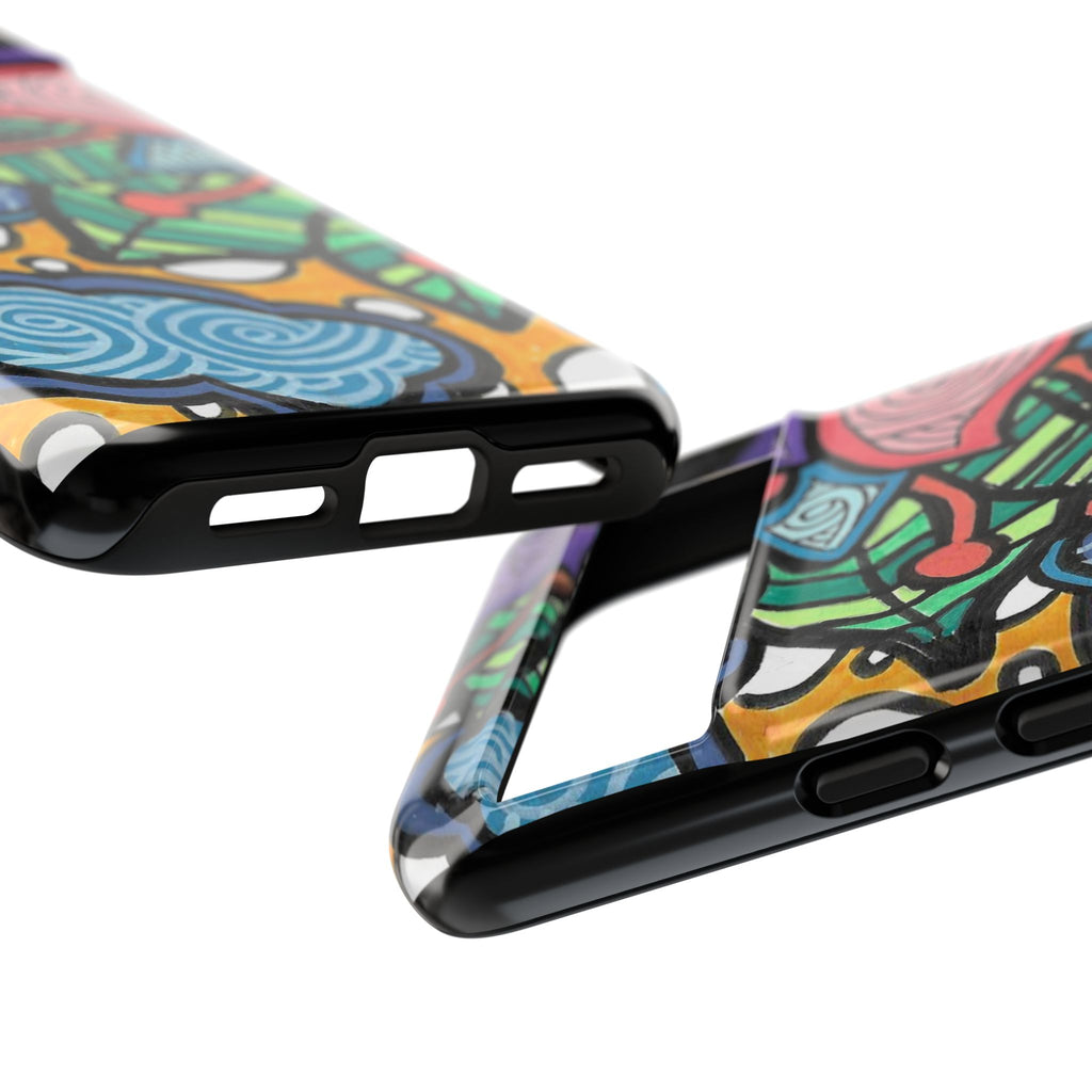 Hand drawn Floral Happy TOUGH Phone Case