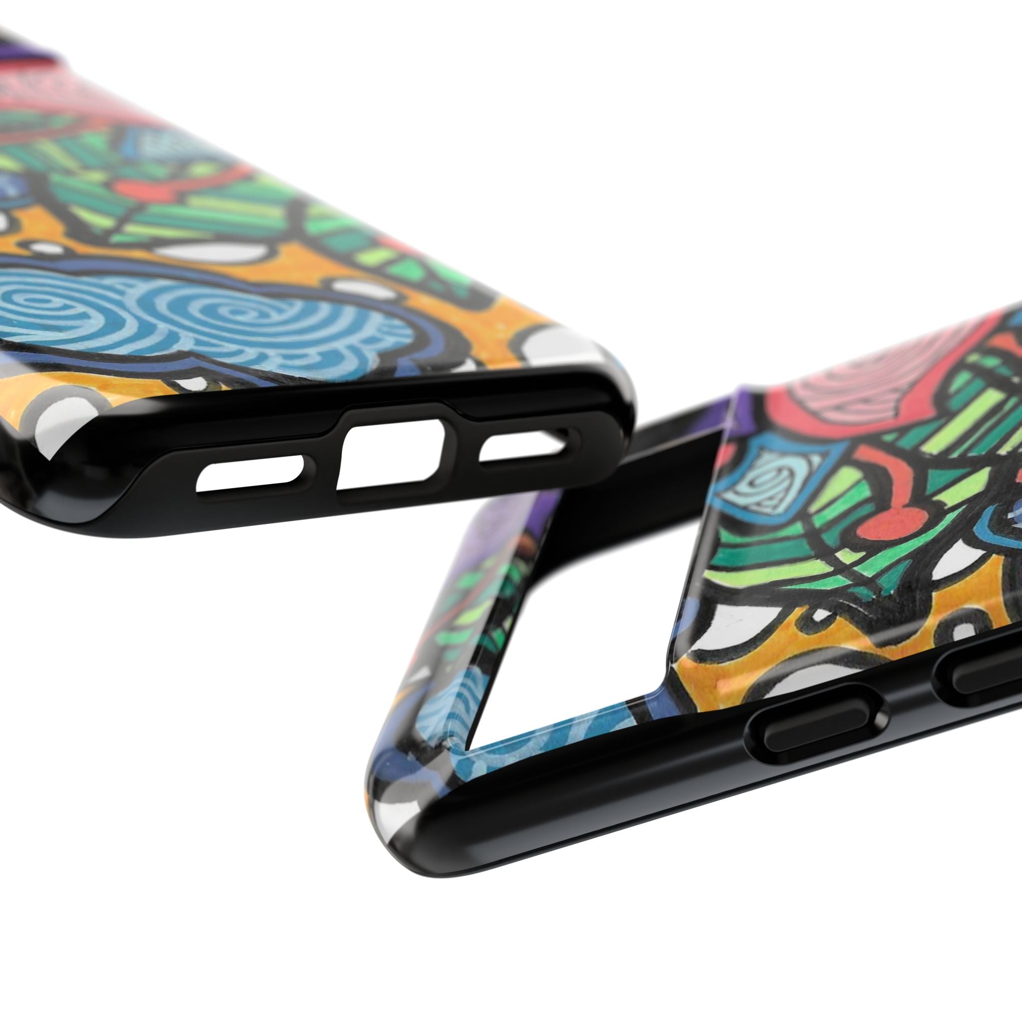 Hand drawn Floral Happy TOUGH Phone Case