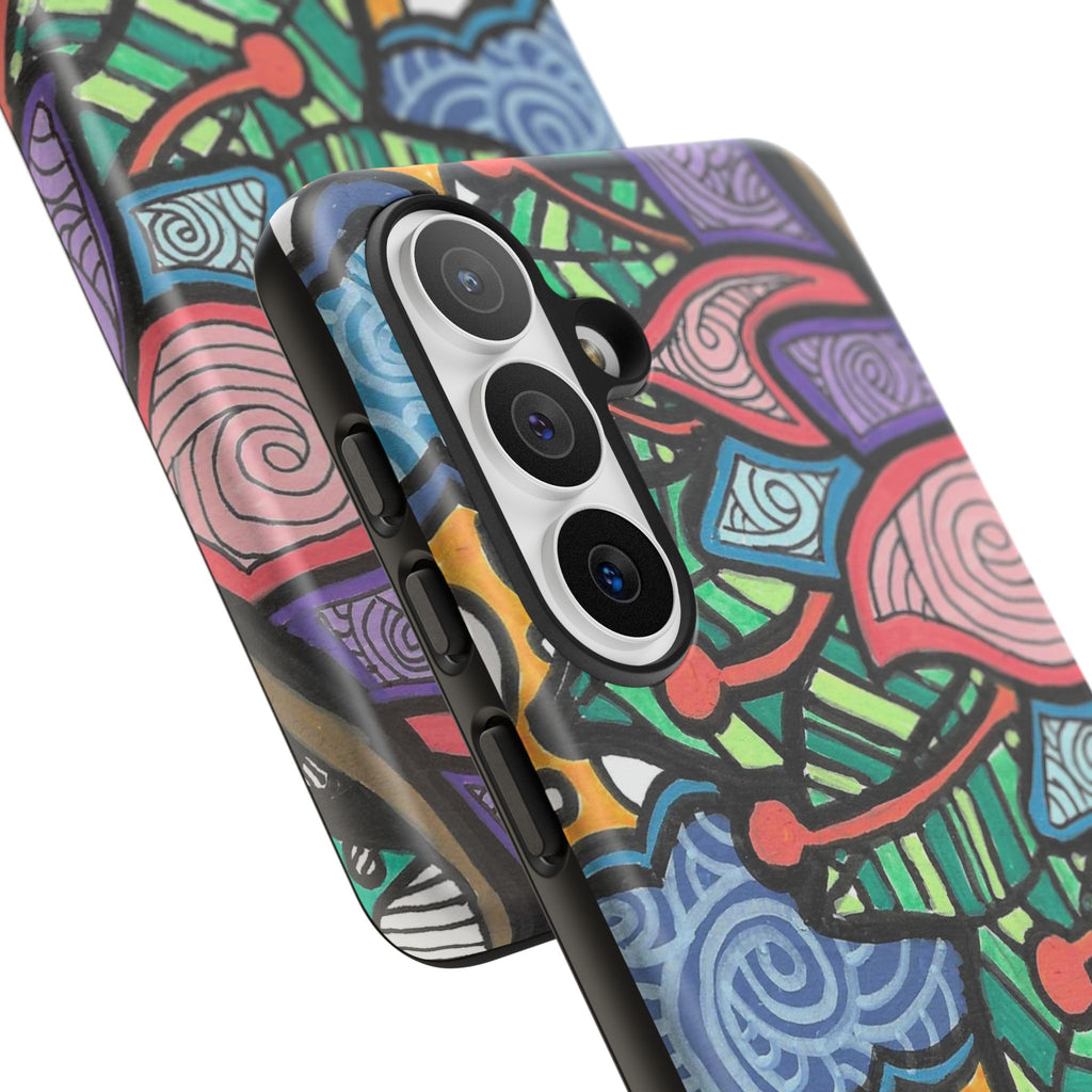 Hand drawn Floral Happy TOUGH Phone Case