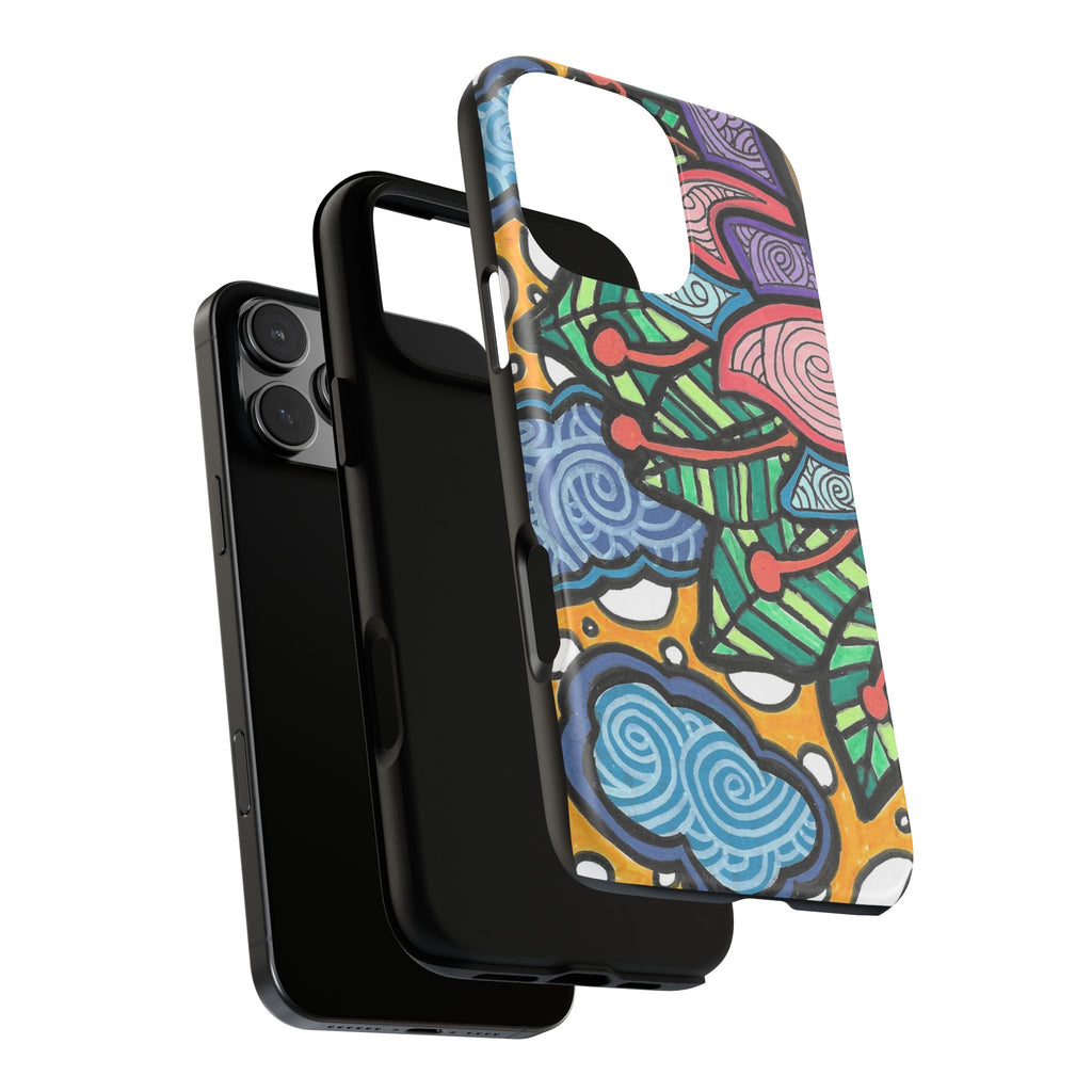 Hand drawn Floral Happy TOUGH Phone Case
