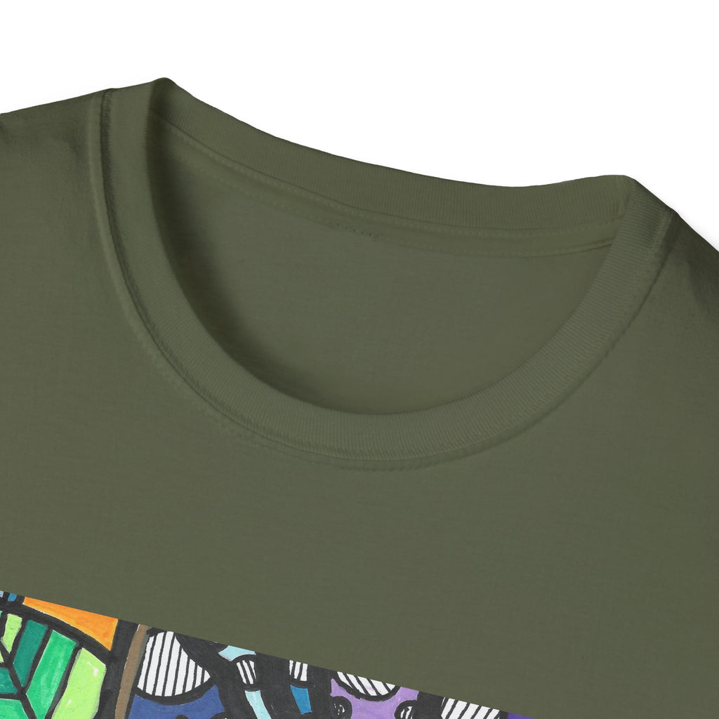 Mandala Floral Tee — Colorful Boho Graphic T-Shirt with 'Algora Indico' Design