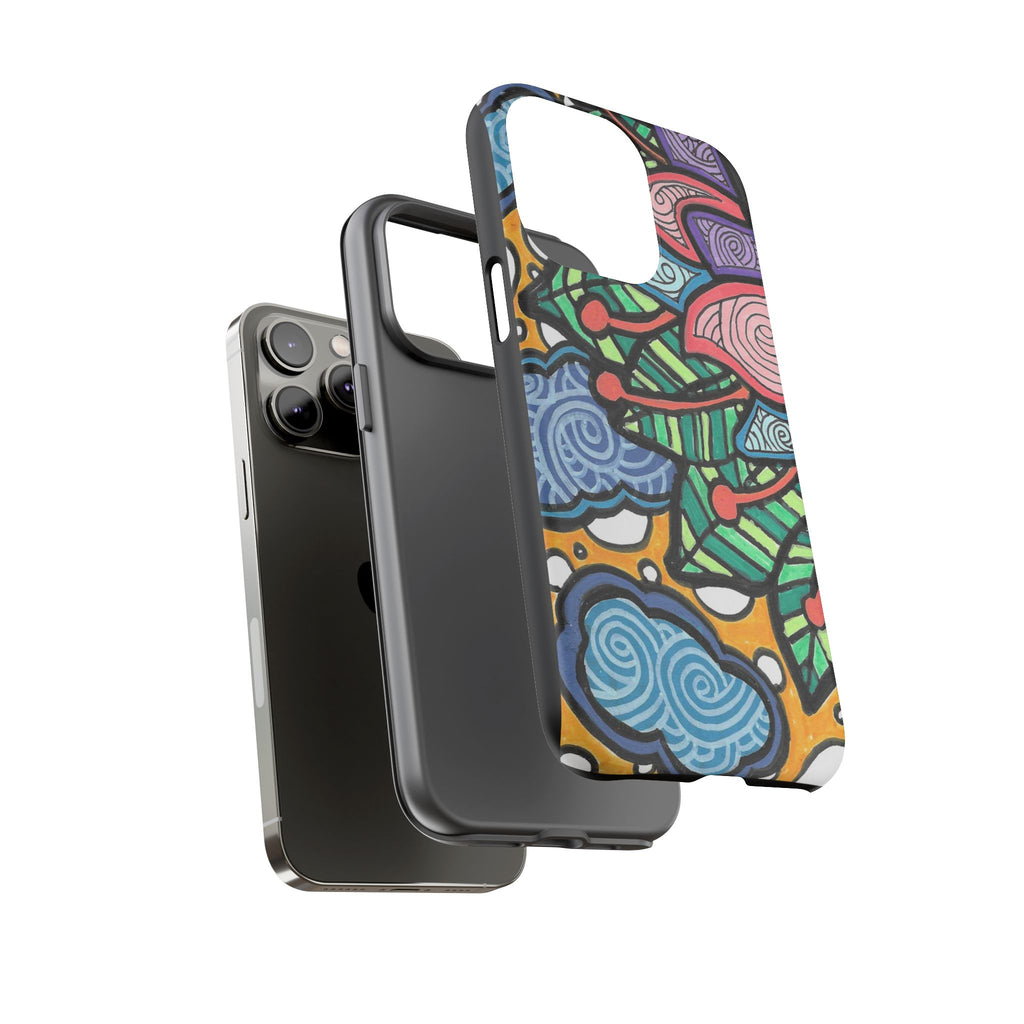 Hand drawn Floral Happy TOUGH Phone Case