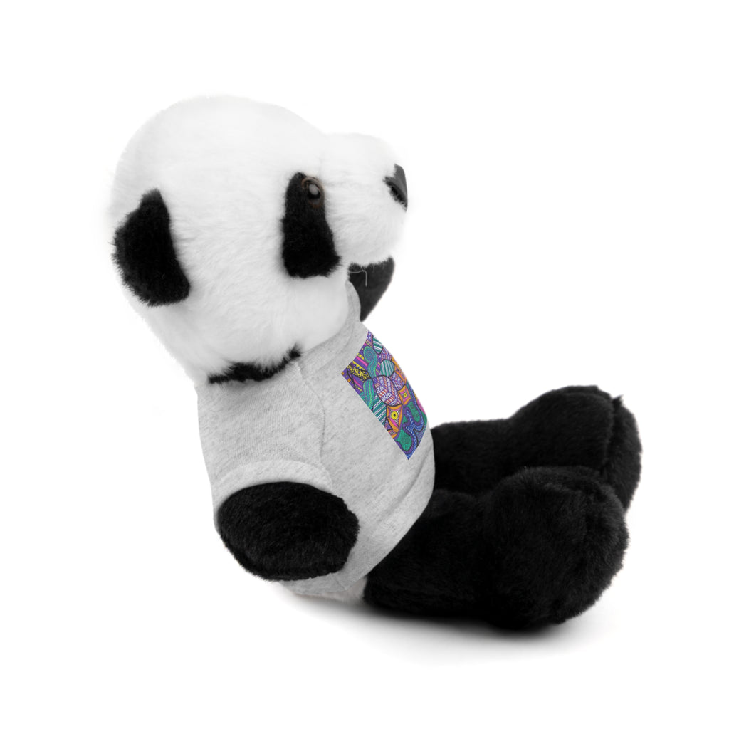 Spring Easter stuffed animal with printed tee