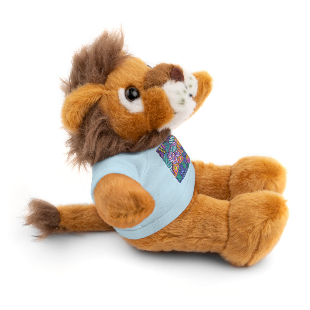 Spring Easter stuffed animal with printed tee