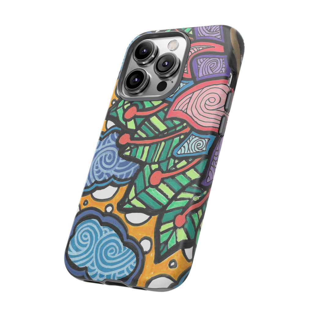 Hand drawn Floral Happy TOUGH Phone Case