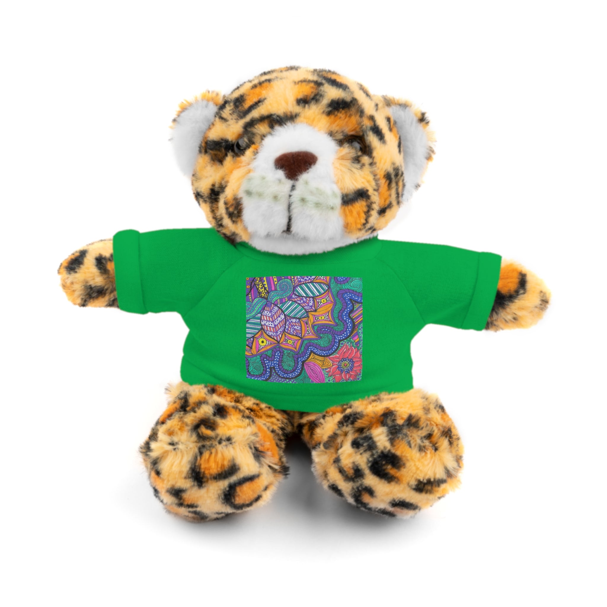 Spring Easter stuffed animal with printed tee