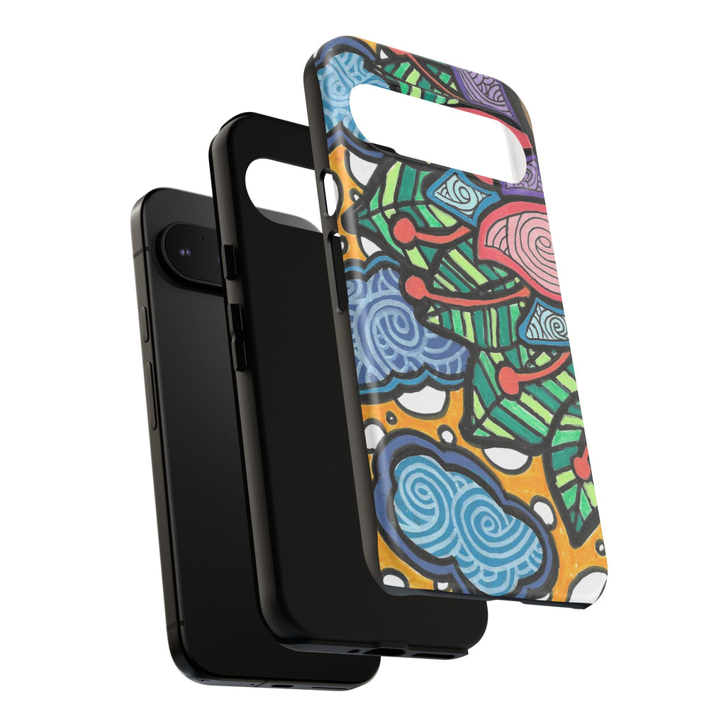 Hand drawn Floral Happy TOUGH Phone Case