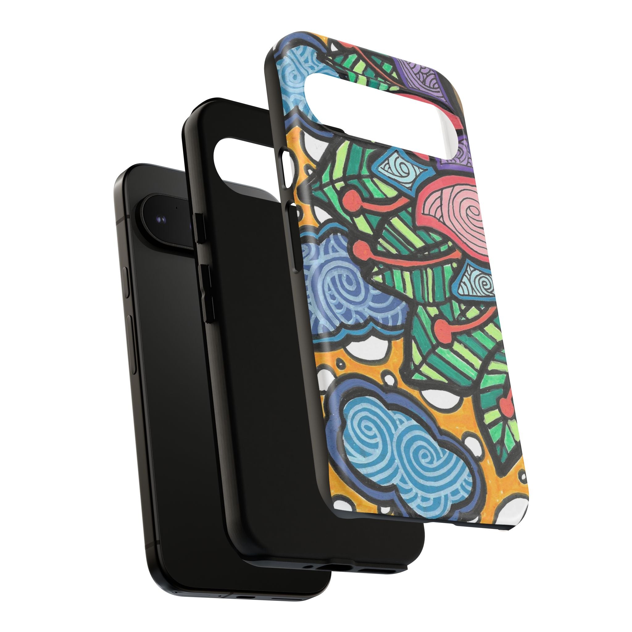 Hand drawn Floral Happy TOUGH Phone Case