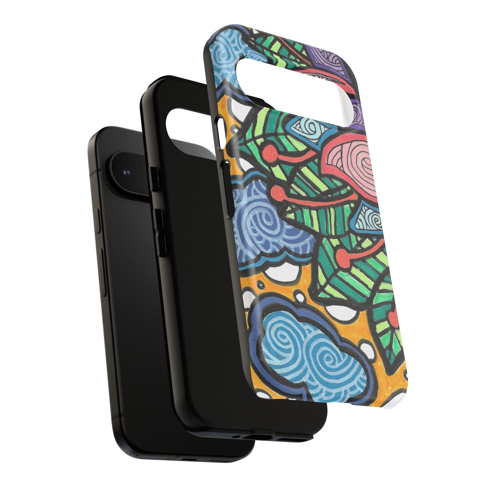 Hand drawn Floral Happy TOUGH Phone Case