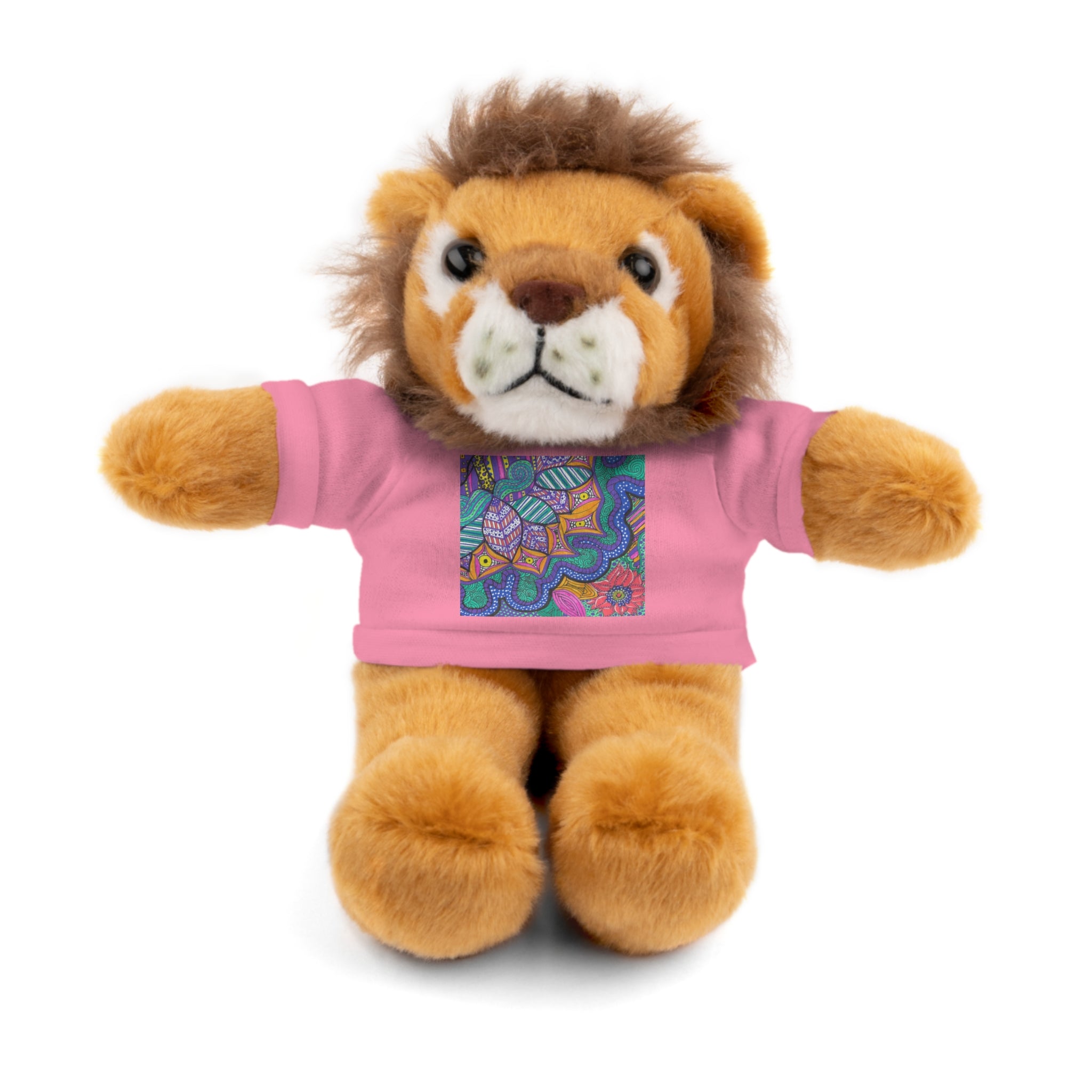 Spring Easter stuffed animal with printed tee