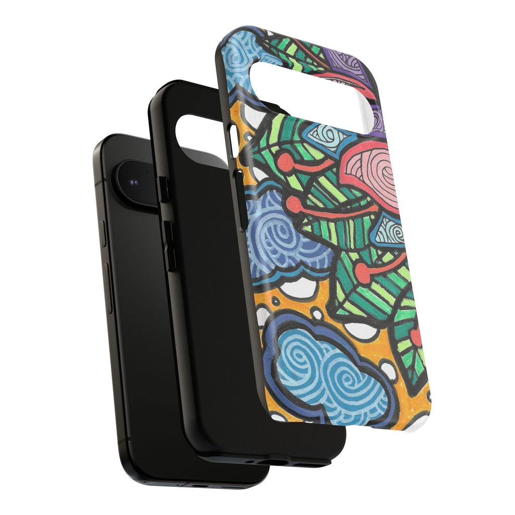 Hand drawn Floral Happy TOUGH Phone Case