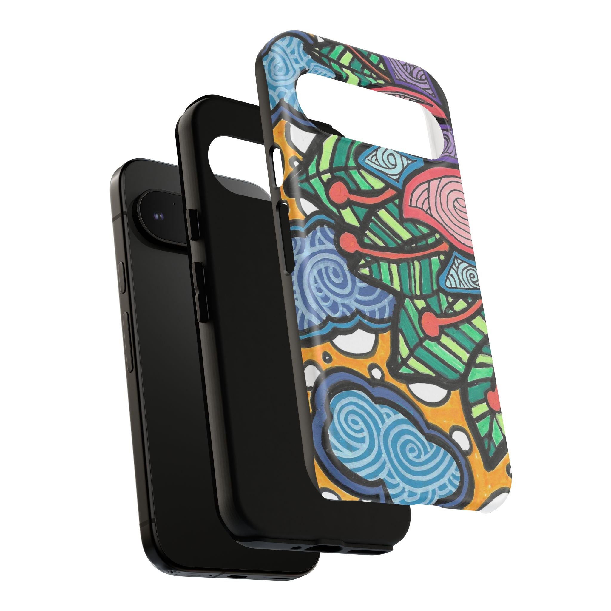 Hand drawn Floral Happy TOUGH Phone Case