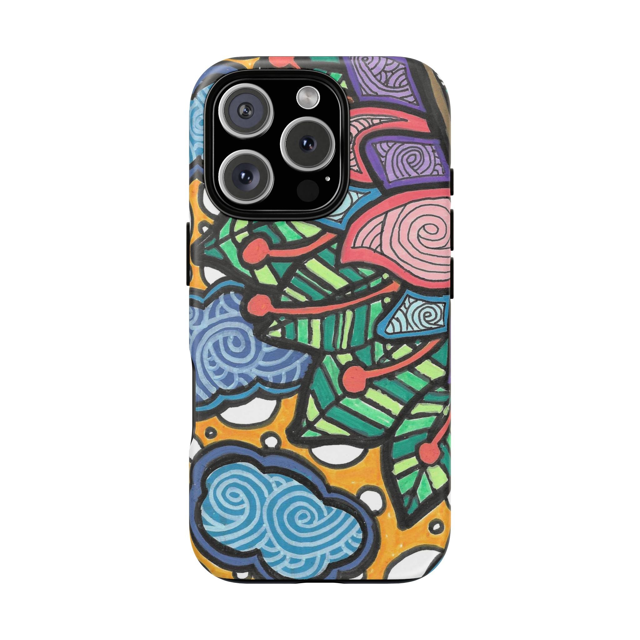 Hand drawn Floral Happy TOUGH Phone Case