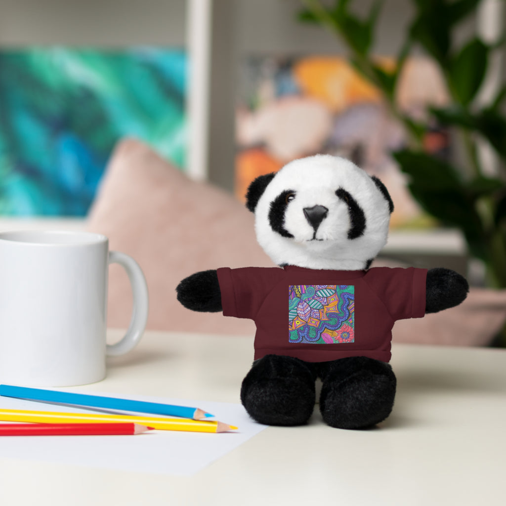 Spring Easter stuffed animal with printed tee