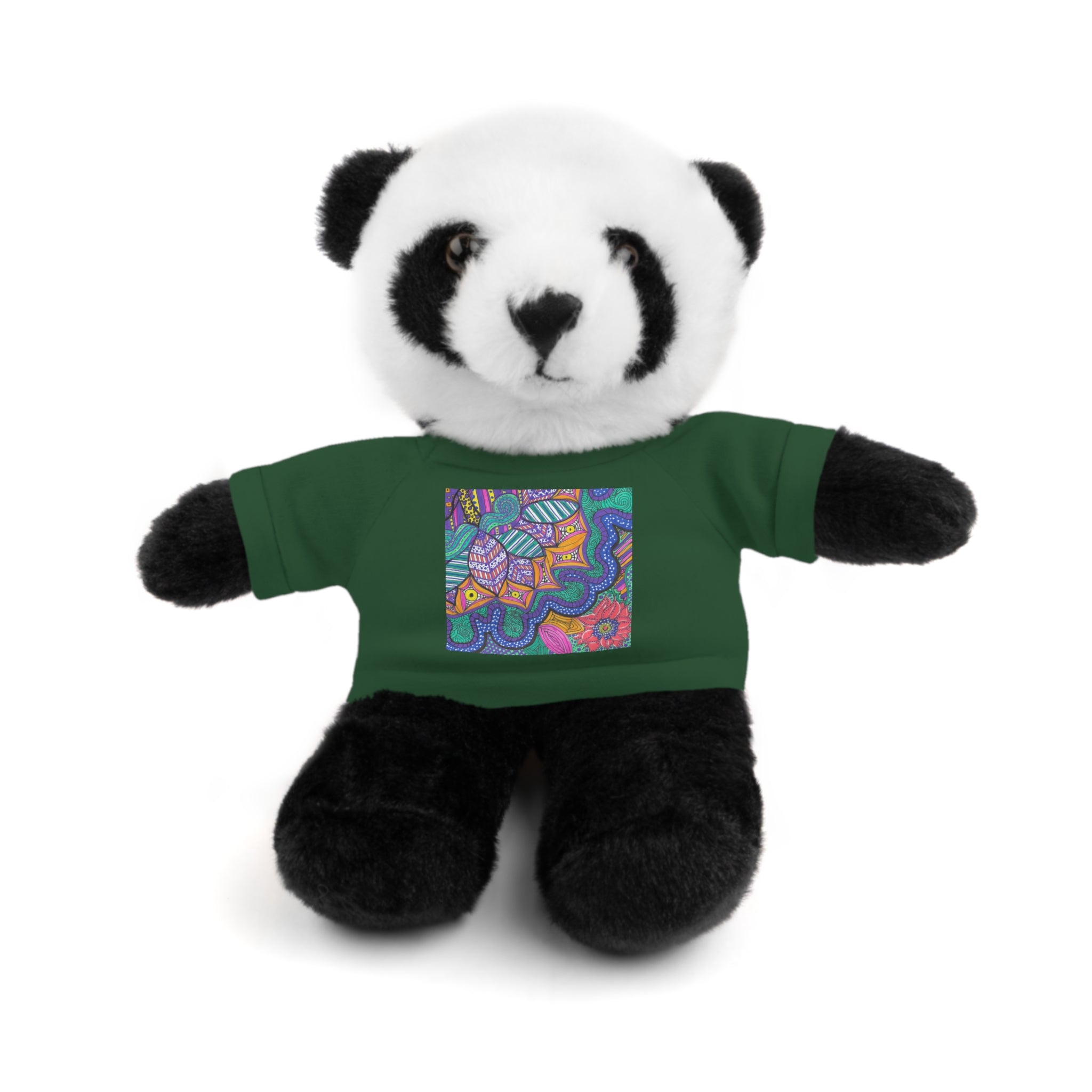 Spring Easter stuffed animal with printed tee