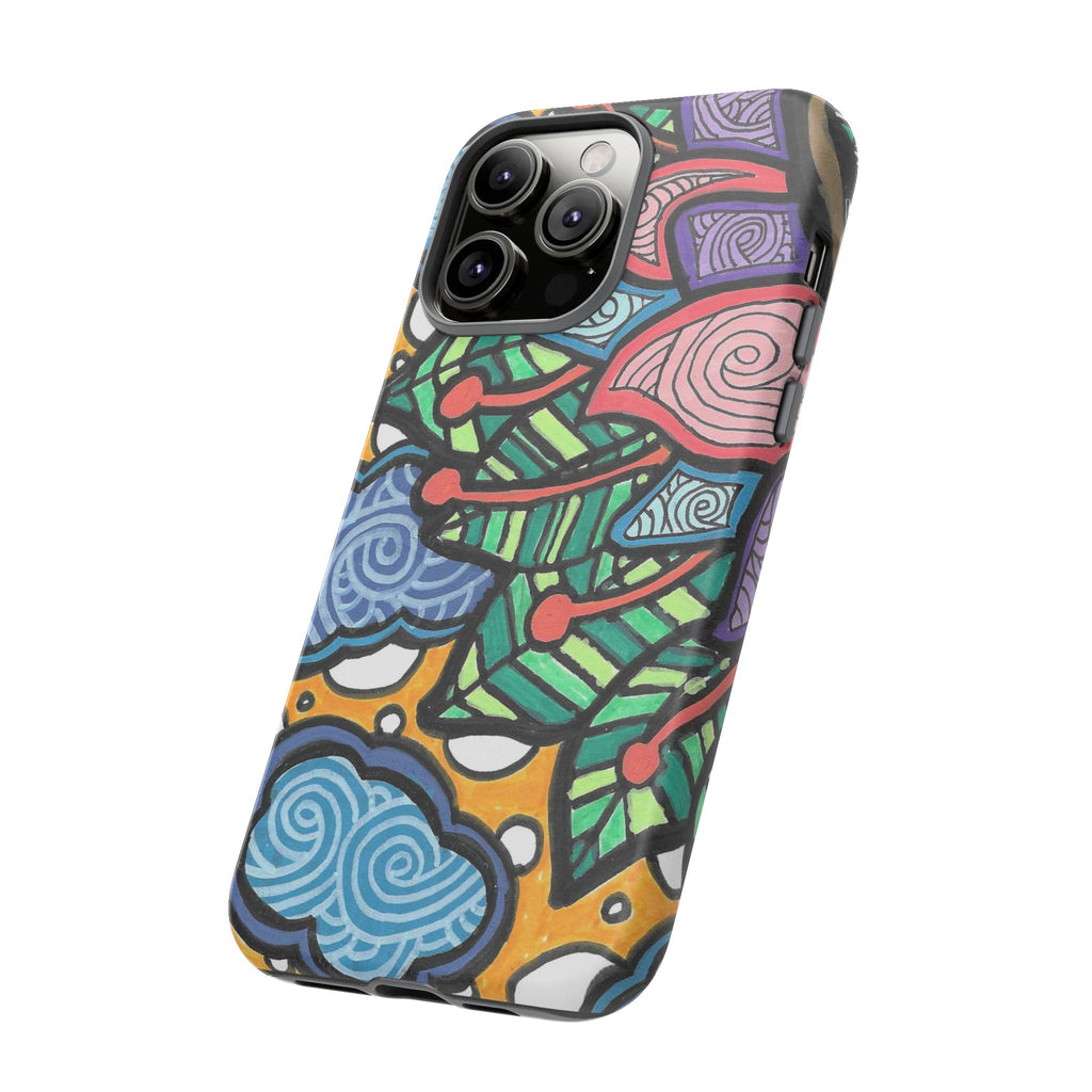 Hand drawn Floral Happy TOUGH Phone Case