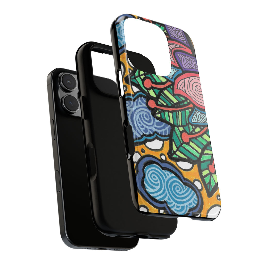 Hand drawn Floral Happy TOUGH Phone Case