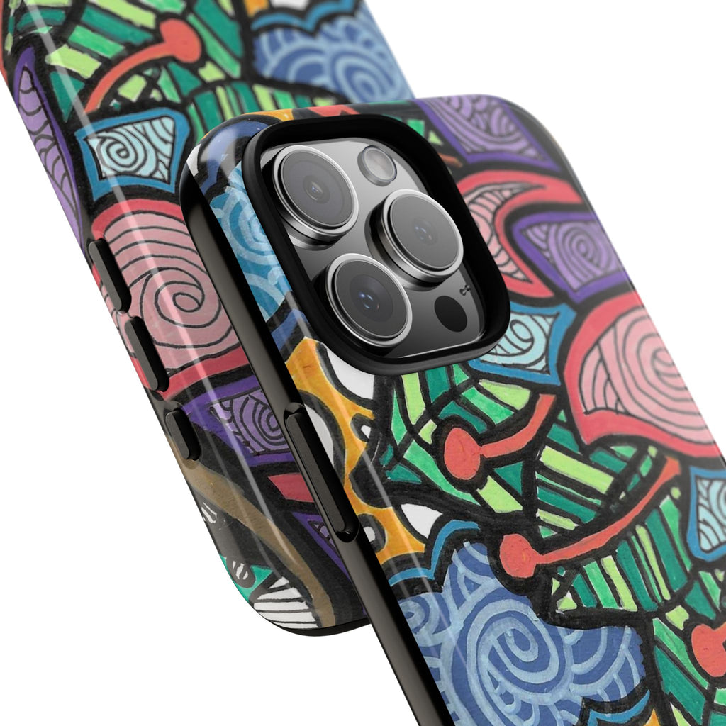 Hand drawn Floral Happy TOUGH Phone Case